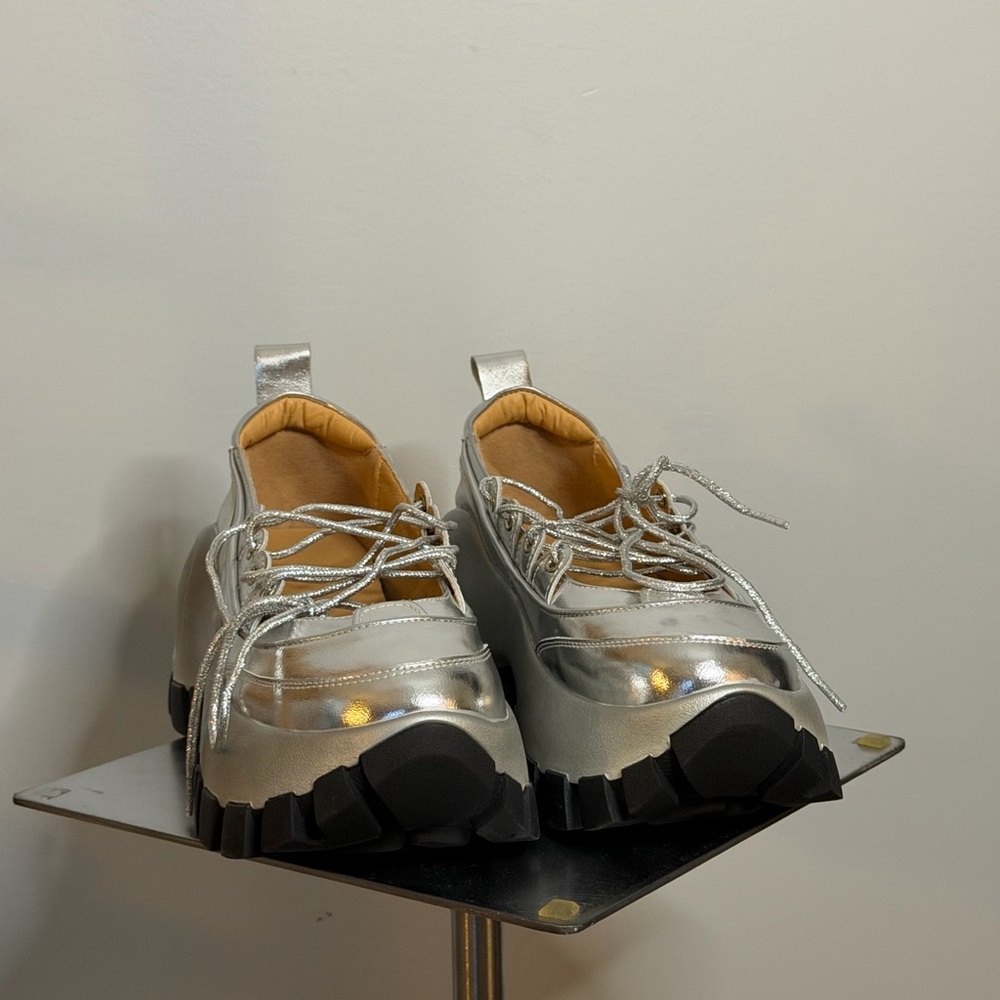 Silver Martian Sneakers